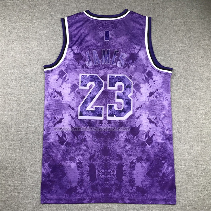 Maglia Los Angeles Lakers LeBron James #23 Select Series 2023 Viola